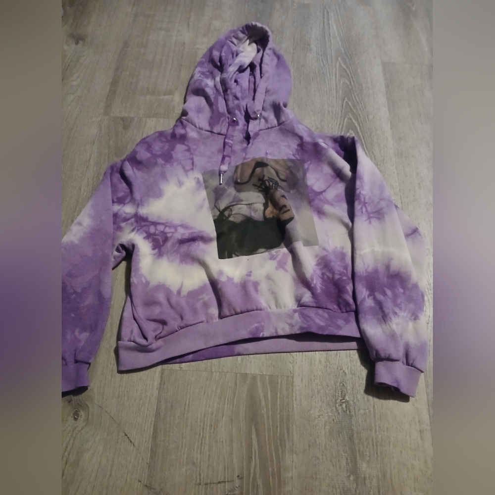 Ariana Grande  Tie-Dye Hoodie with Graphic
